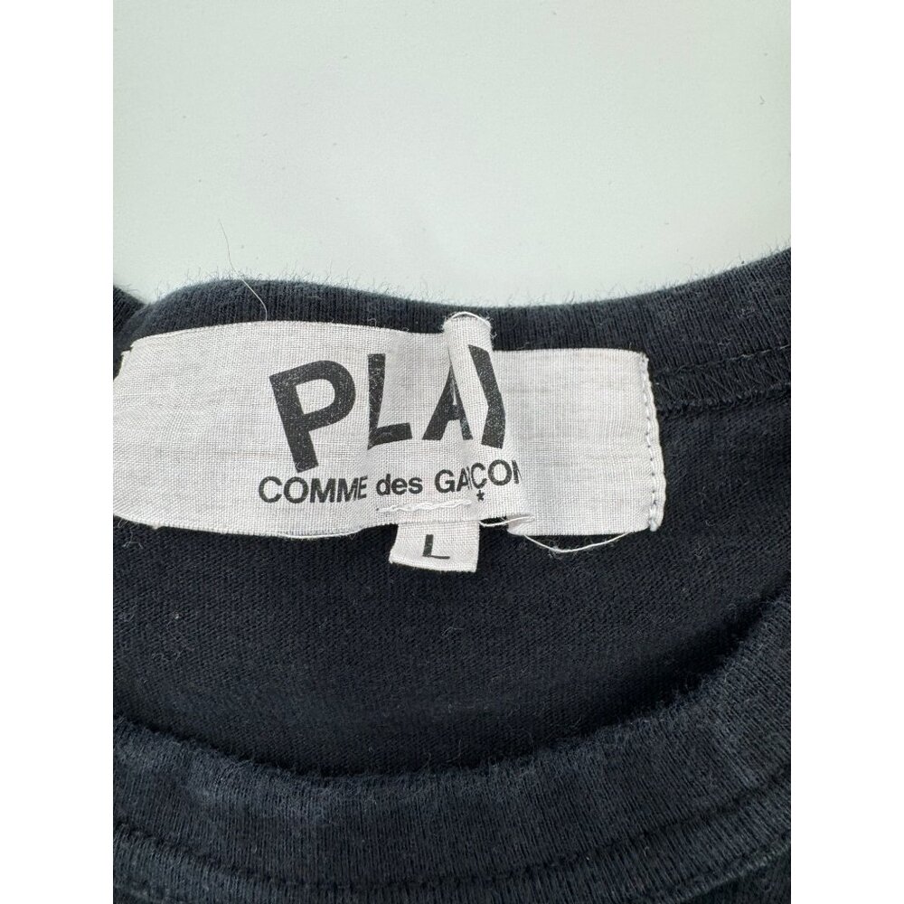 Comme Des Garcons Play Black Heart Logo jersey T-Shirt Size L Made In Japan - Picture 10 of 14